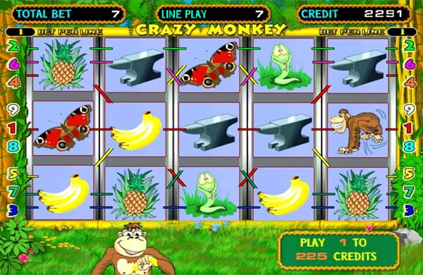 Игровой автомат Crazy Monkey играть онлайн! Игровой автомат Crazy Monkey играть онлайн!